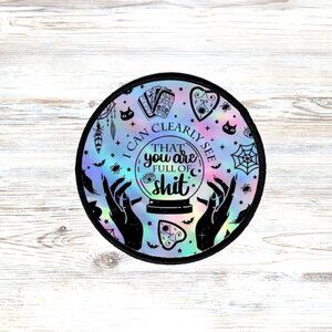 Magic Ball Funny Sublimation DYI Fabric Hat Patch Glue Iron On Sew Hat Patch